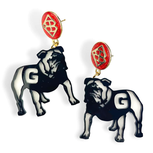 BRIANNA CANNON Georgia Bulldog Earrings