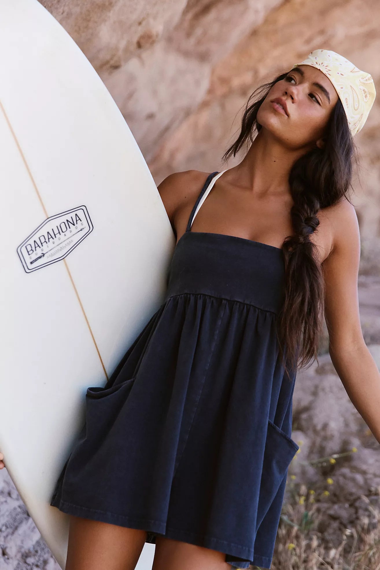 FP Movement: Hot Shot Strappy Romper-Black