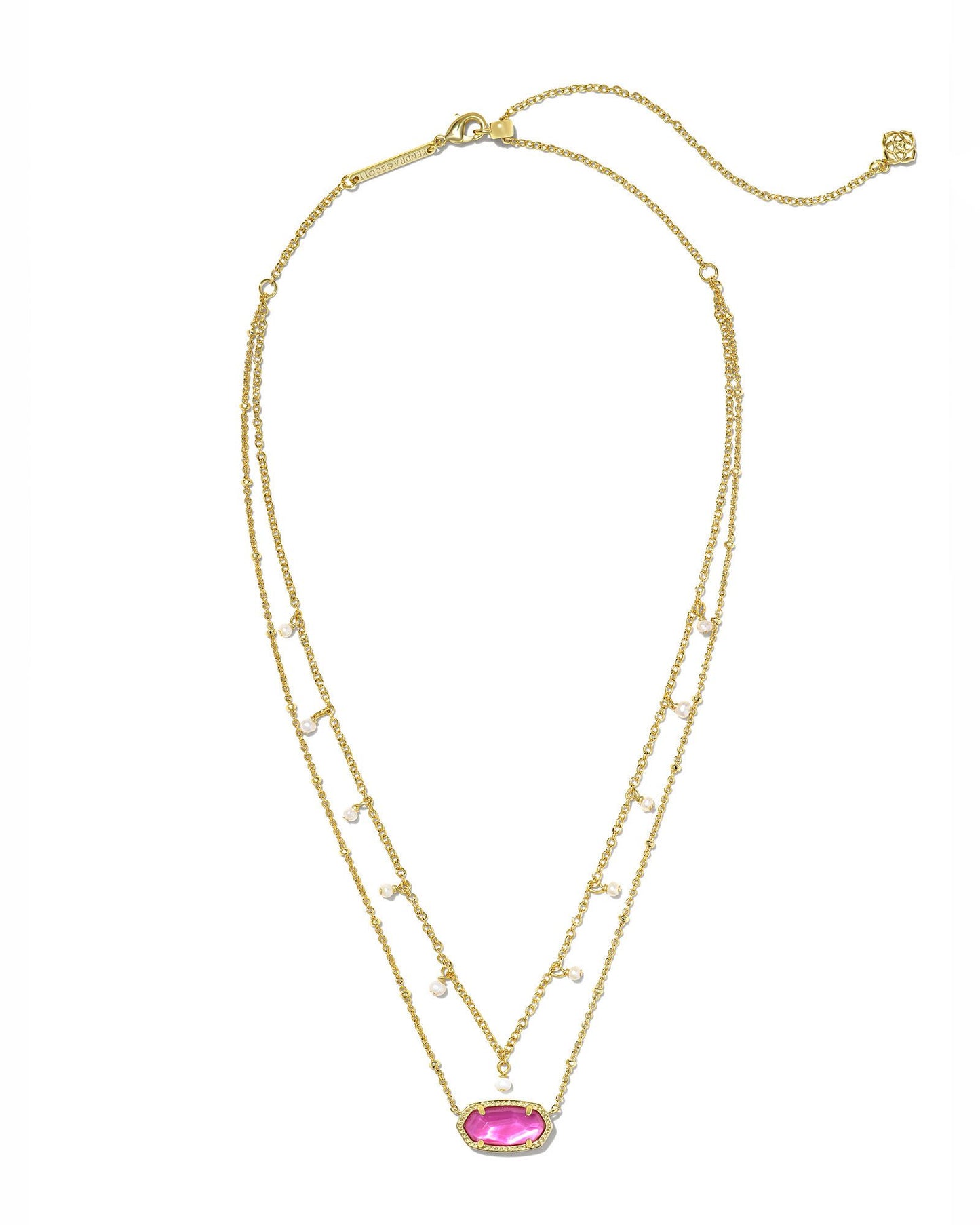 KENDRA SCOTT Collar de varias hebras de perlas doradas Elisa