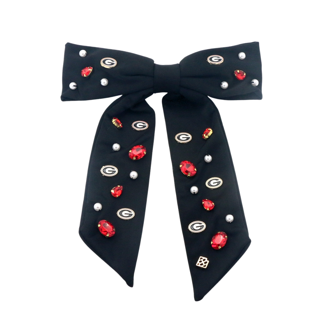 BOUTIQUE BRIANNA CANNON BOW BARRETTE BLACK