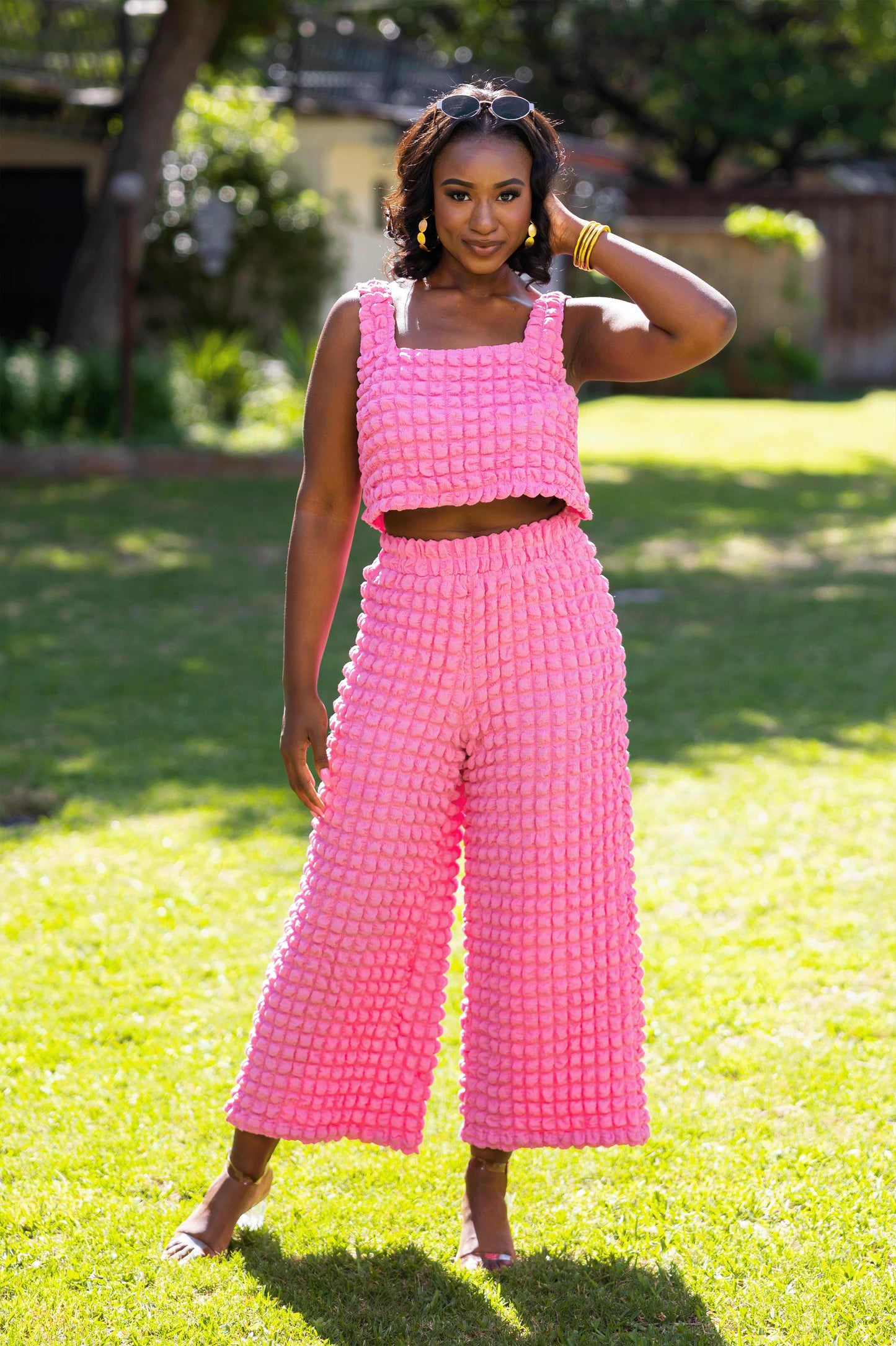 BOUTIQUE BUDDY LOVE MERITT TWO PIECE SET BUBBLEGUM PINK FRONT 2