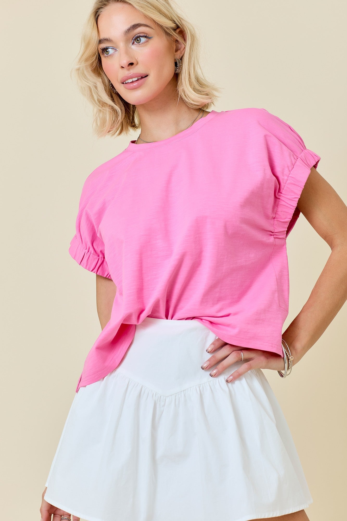 BOUTIQUE CUTE AND CATCHY TOP FRONT 3 PINK