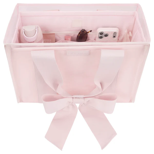 Casemate ballet pink tote insert with pockets in tote bag
