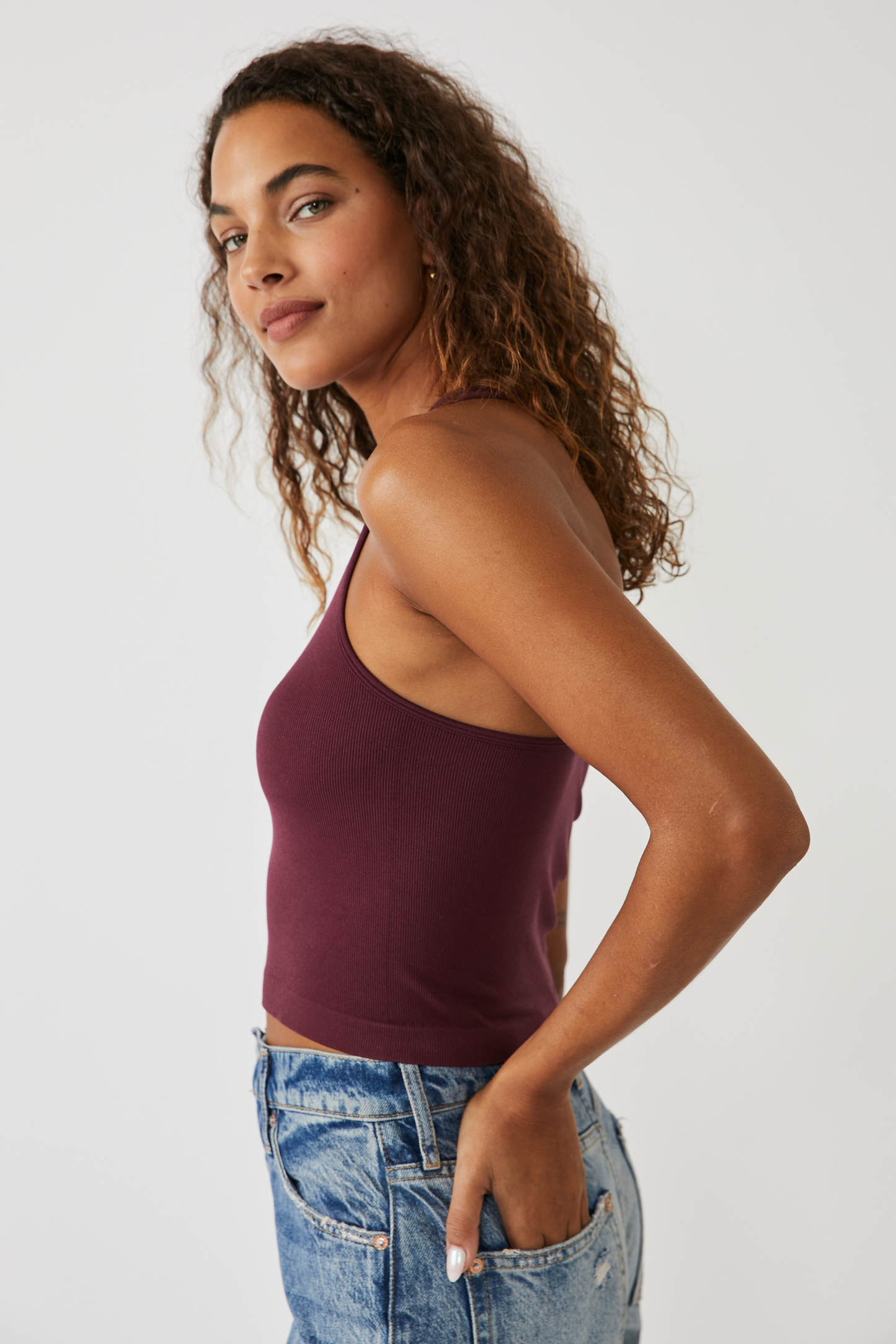 BOUTIQUE FREE PEOPLE HAYLEY RACERBACK BRAMI JAVA SIDE