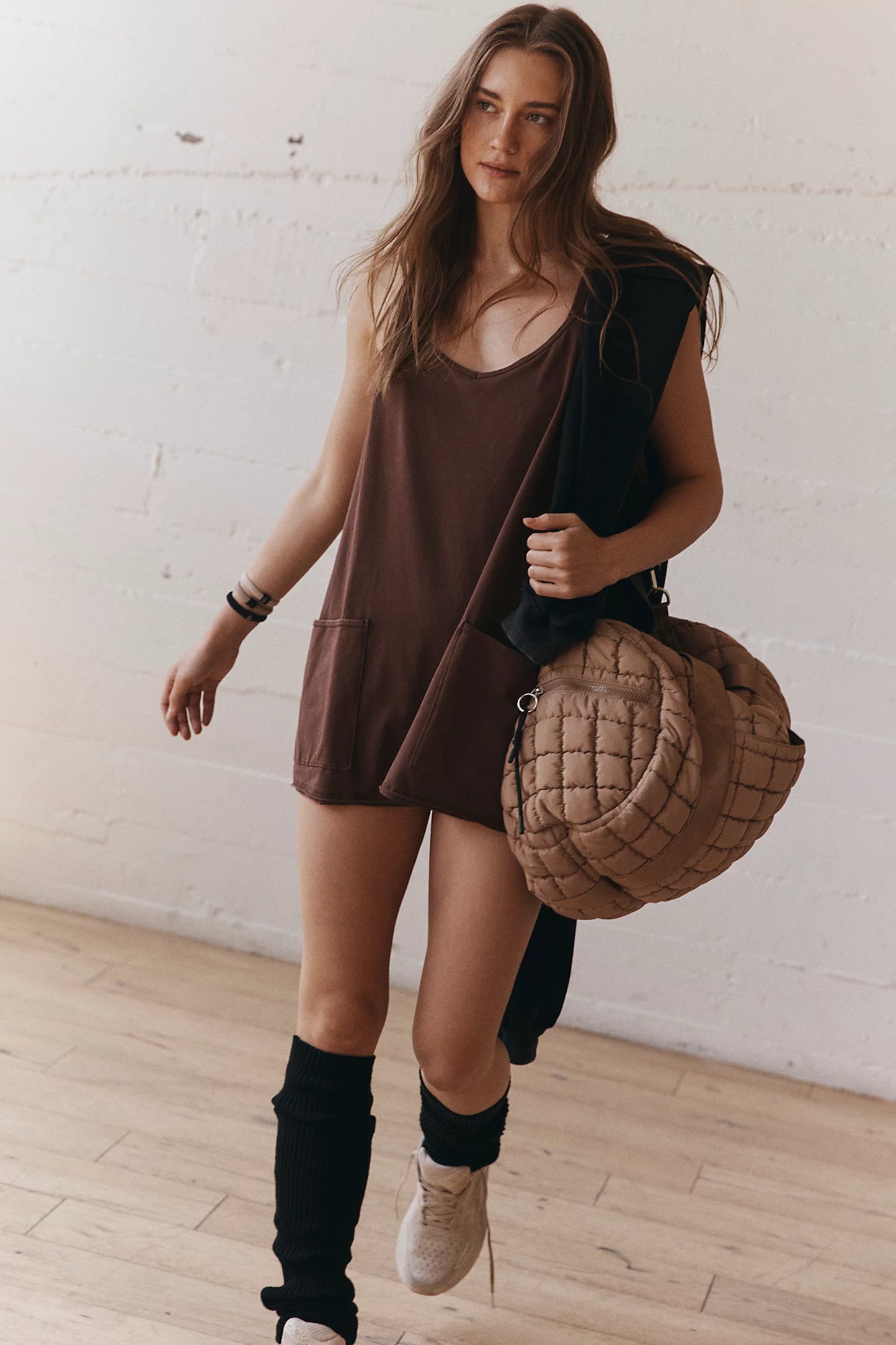 BOUTIQUE FREE PEOPLE HOT SHOT MINI DRESS FRONT 2 ARGAN OIL