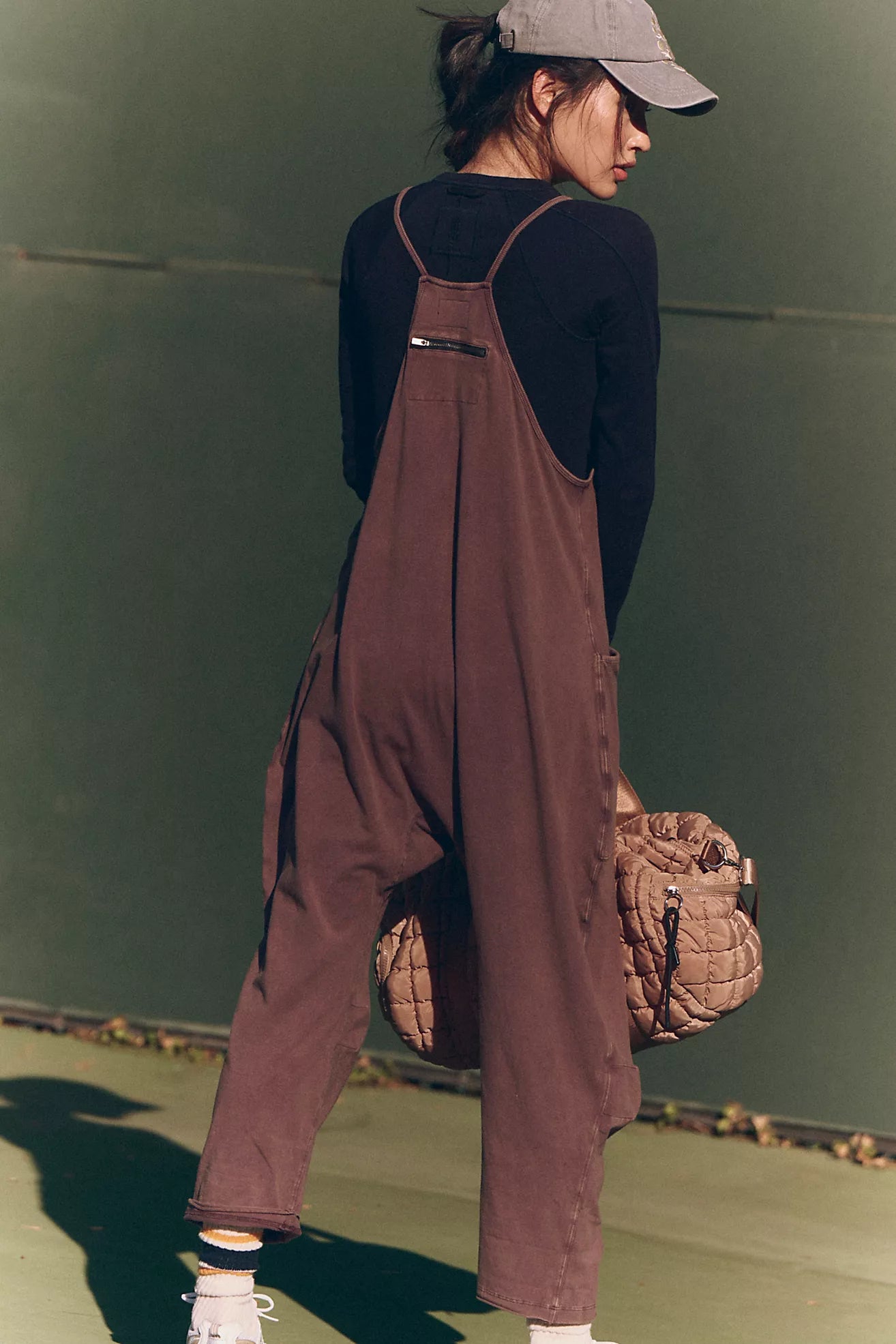 BOUTIQUE FREE PEOPLE HOT SHOT ONSIE DARK ESPRESSO BACK