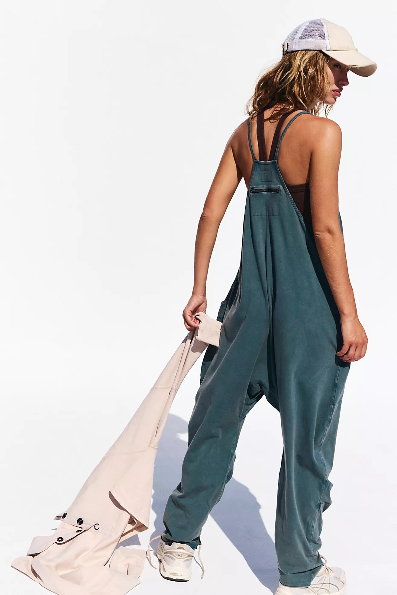 BOUTIQUE FREE PEOPLE HOT SHOT ONSIE MIDNIGHT JADE BACK 2