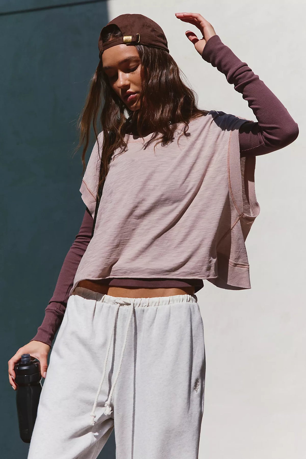 BOUTIQUE FREE PEOPLE MY TIME TEE SANDY FRONT