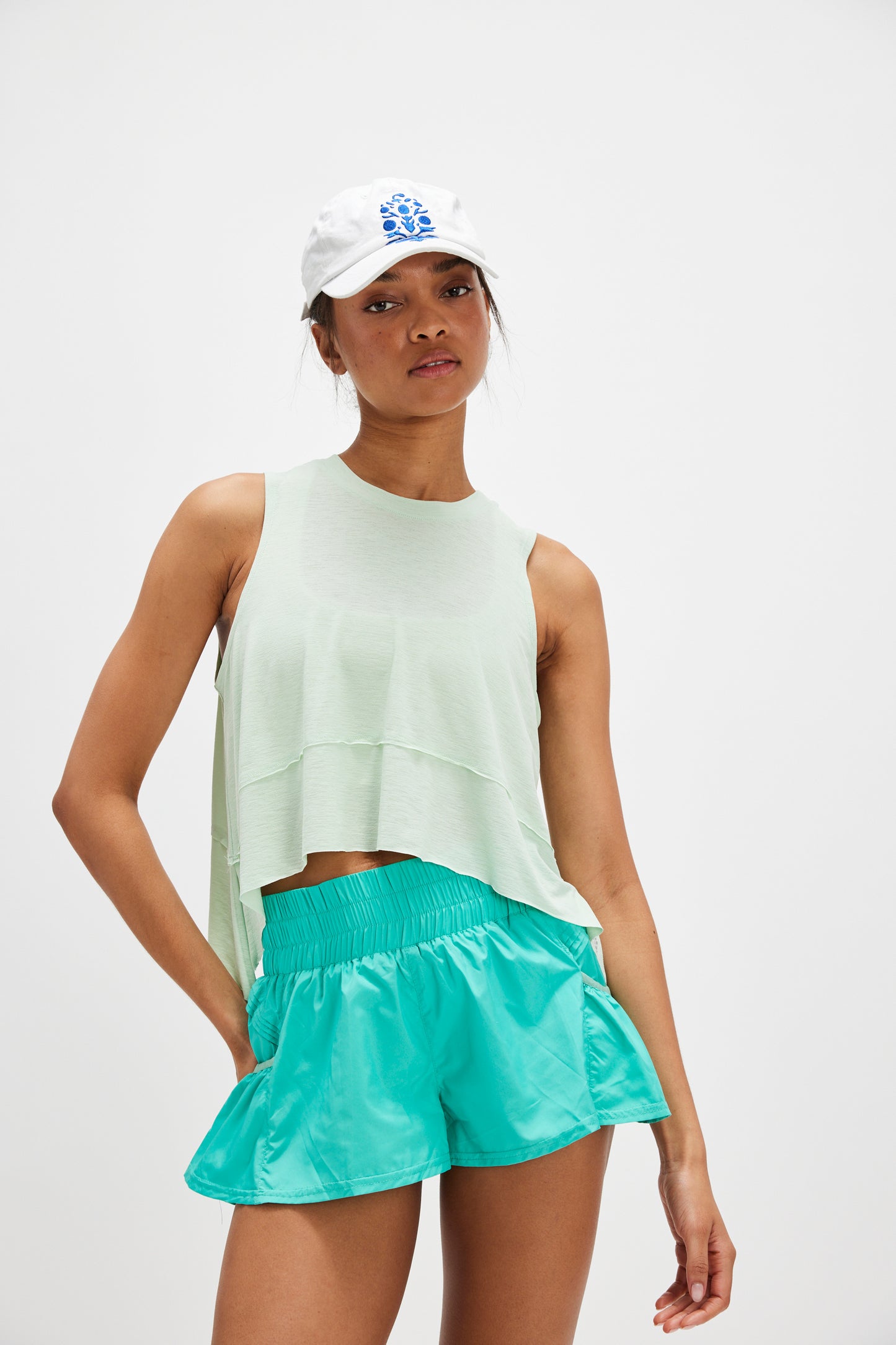 BOUTIQUE FREE PEOPLE TEMPO TANK FRONT CACTUS