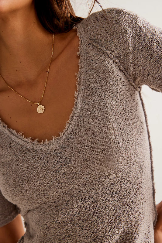 BOUTIQUE FREE PEOPLE WE THE FREE FRANCIS TEE FRONT JACKRABBIT