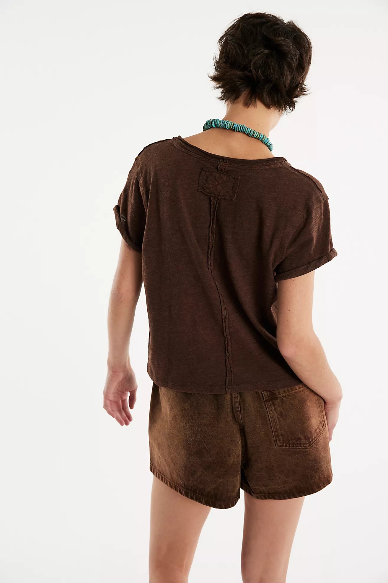 FREE PEOPLE WE THE FREE TAKE 2 TOP DOUBLE ESPRESSO COMBO BACK