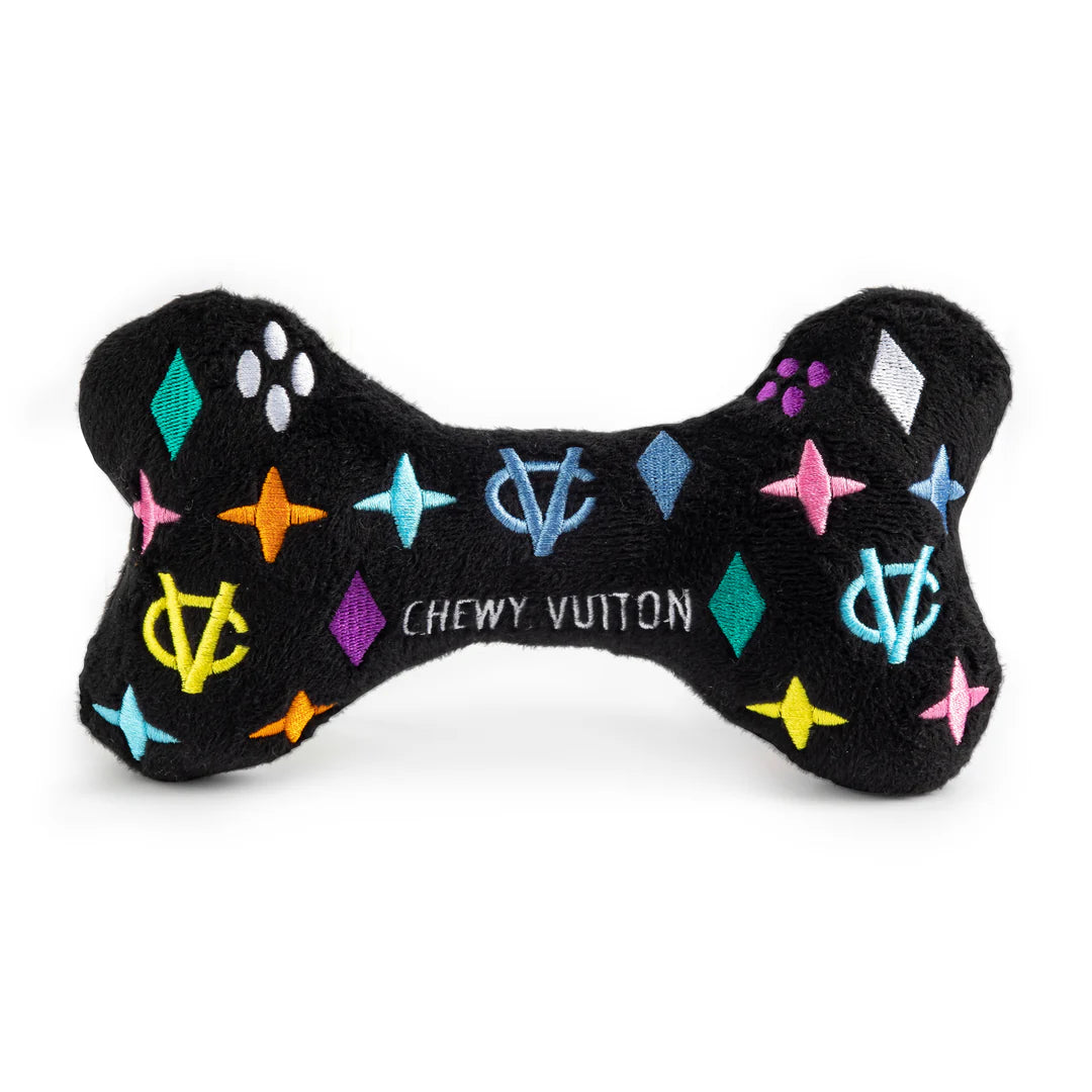 BOUTIQUE HAUTE DIGGITY DOG BLACK MONOGRAM CHEWY VUITON BONE 3