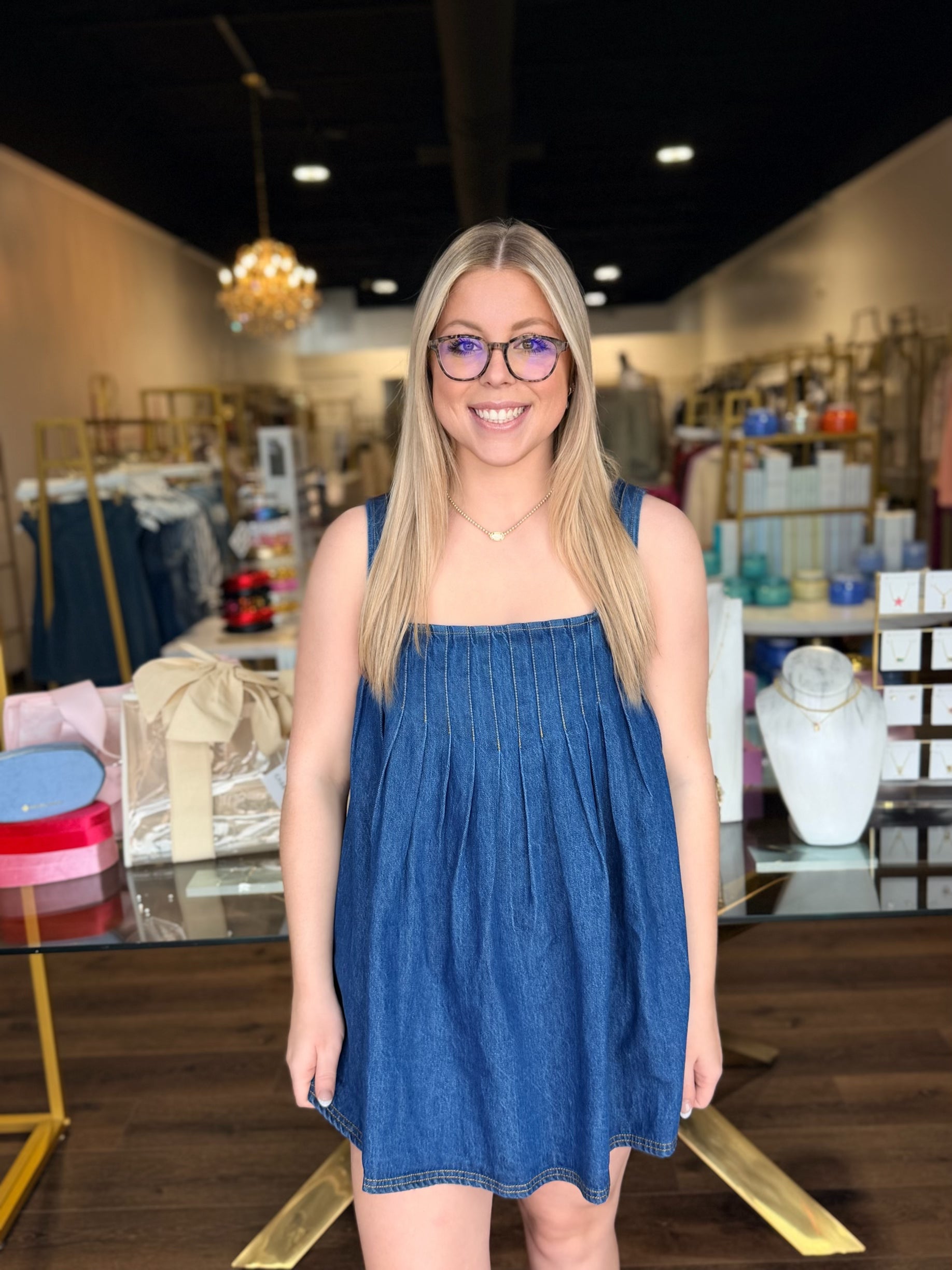 denim tunic dress Free People Katie Denim Tunic M