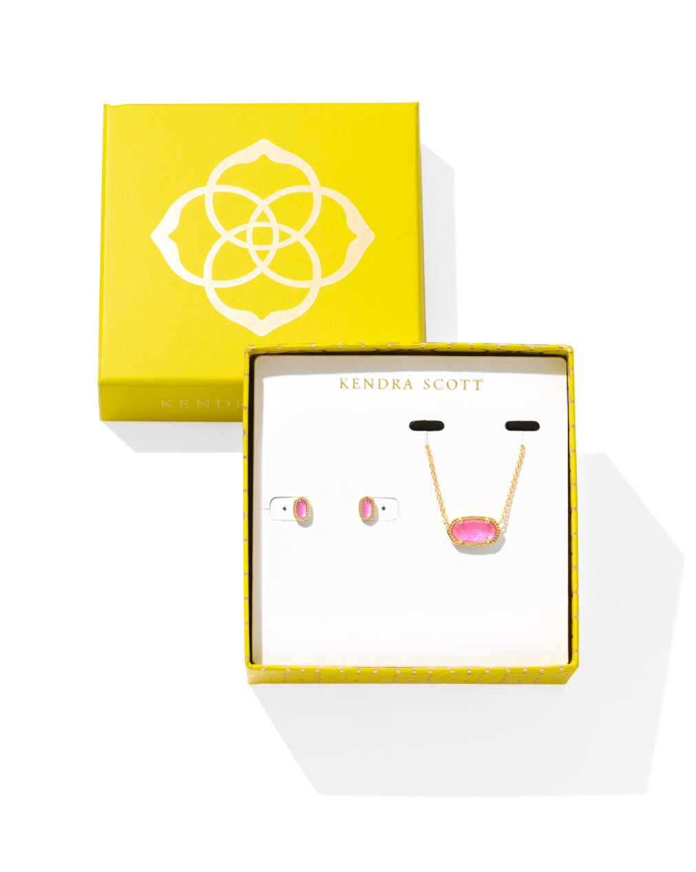 BOUTIQUE KENDRA SCOTT ELISA AND MINI ELLIE GIFT SET GOLD AZALEA ILLUSION