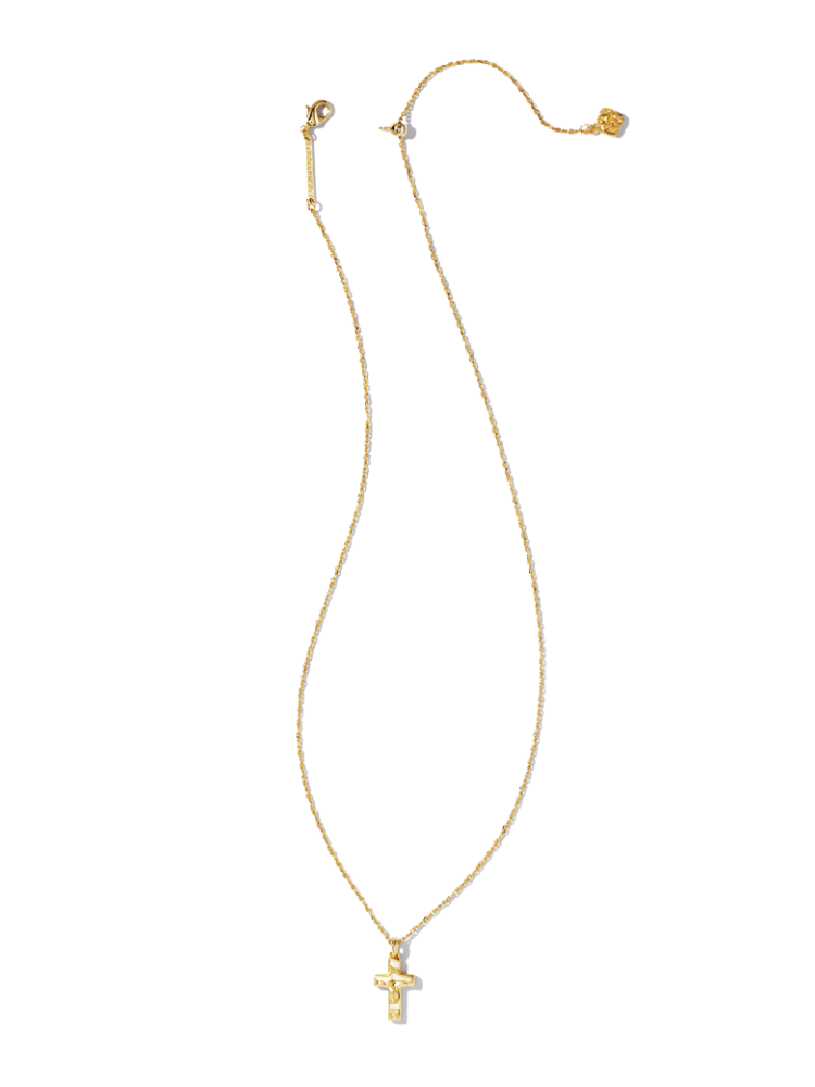 BOUTIQUE KENDRA SCOTT GOLD CROSS PENDANT NECKLACE 2