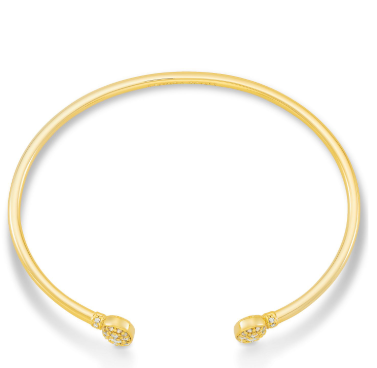 KENDRA SCOTT GRAYSON CRYSTAL CUFF BRACELET GOLD
