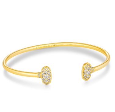 BOUTIQUE KENDRA SCOTT GRAYSON CRYSTAL CUFF BRACELET GOLD 2