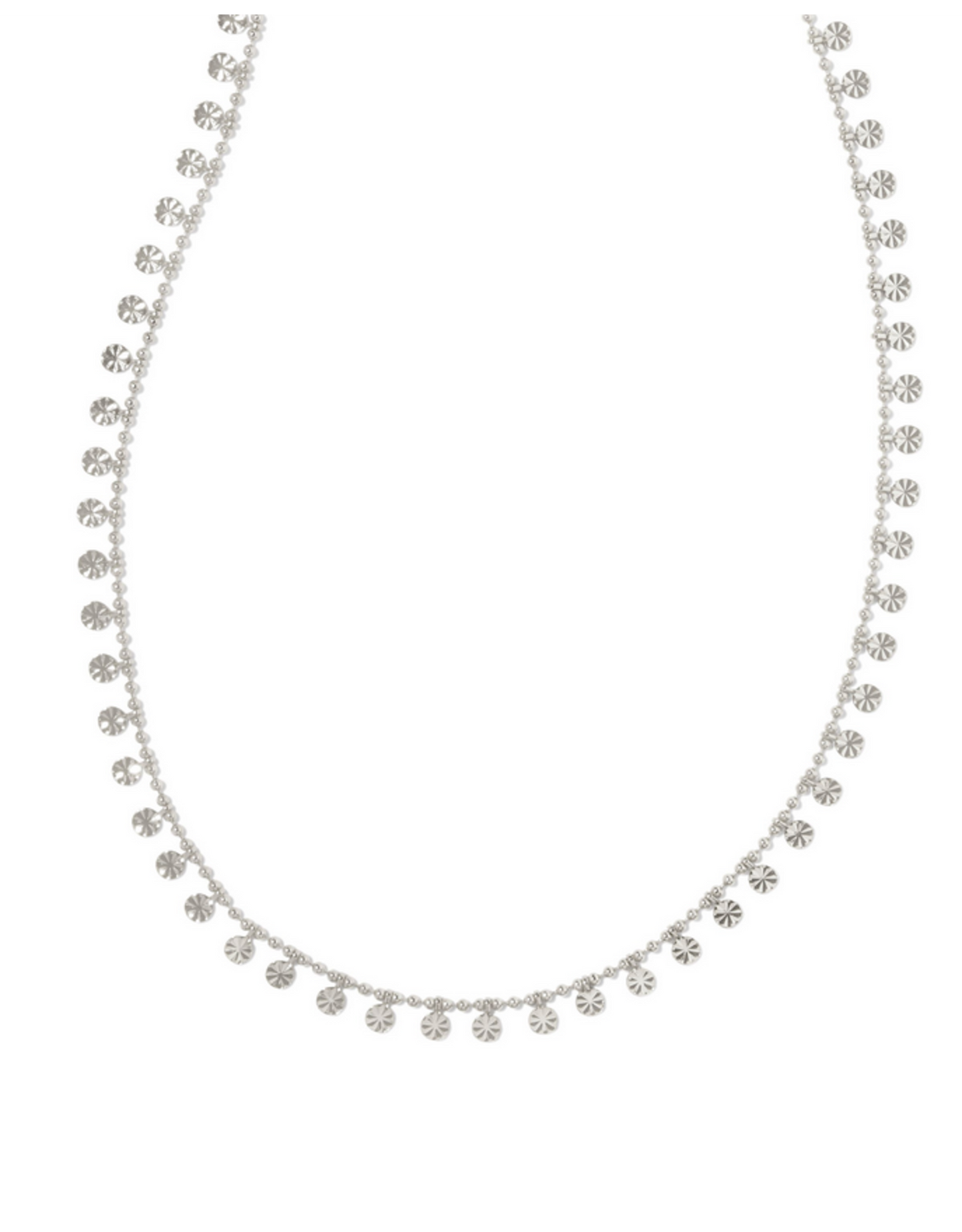 BOUTIQUE KENDRA SCOTT IVY CHAIN NECKLACE SILVER