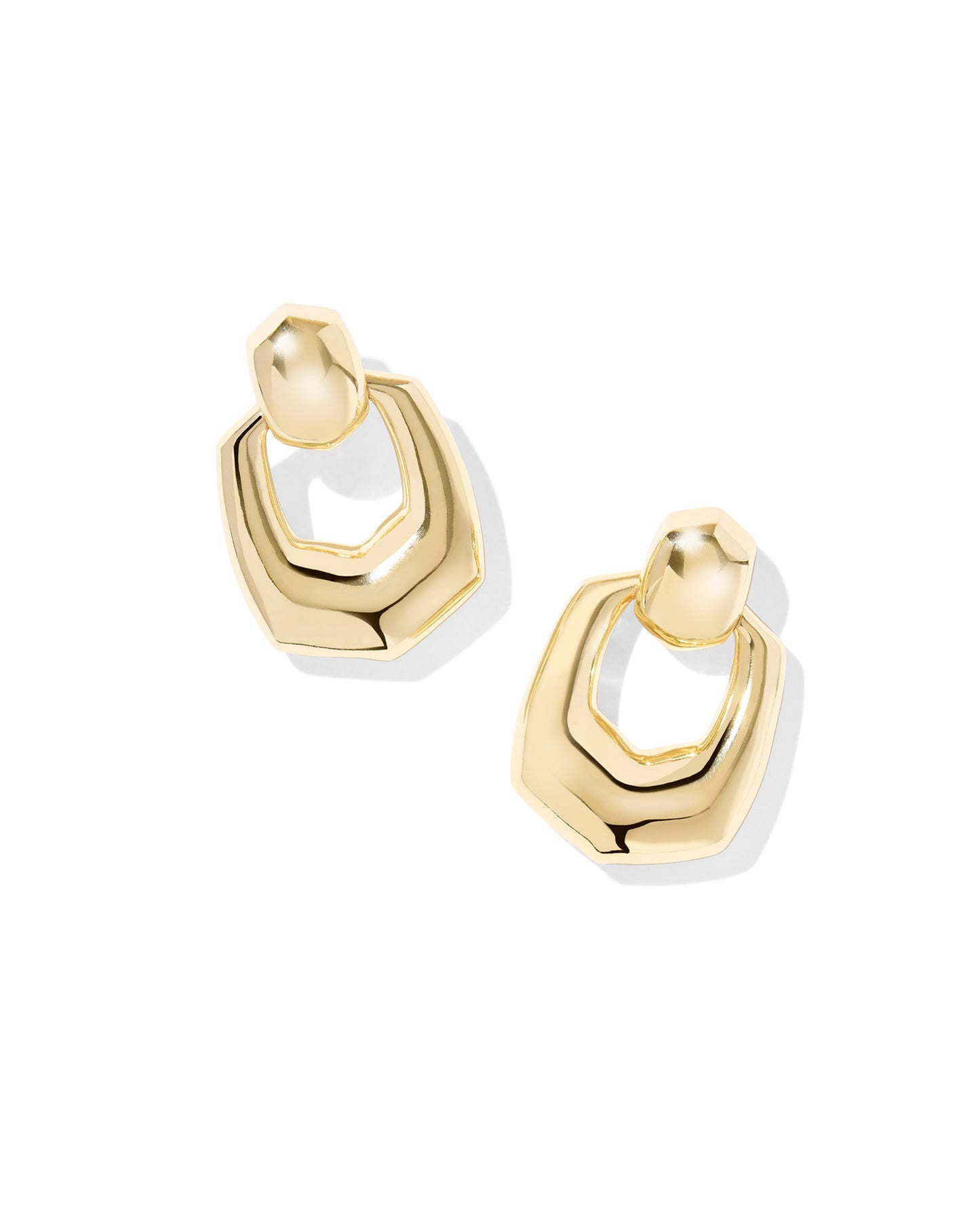 BOUTIQUE KENDRA SCOTT KAITLIN OPEN FRAME EARRINGS GOLD