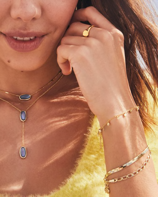 BOUTIQUE KENDRA SCOTT KASSIE SET OF 3 CHAIN BRACELETS IN GOLD 2