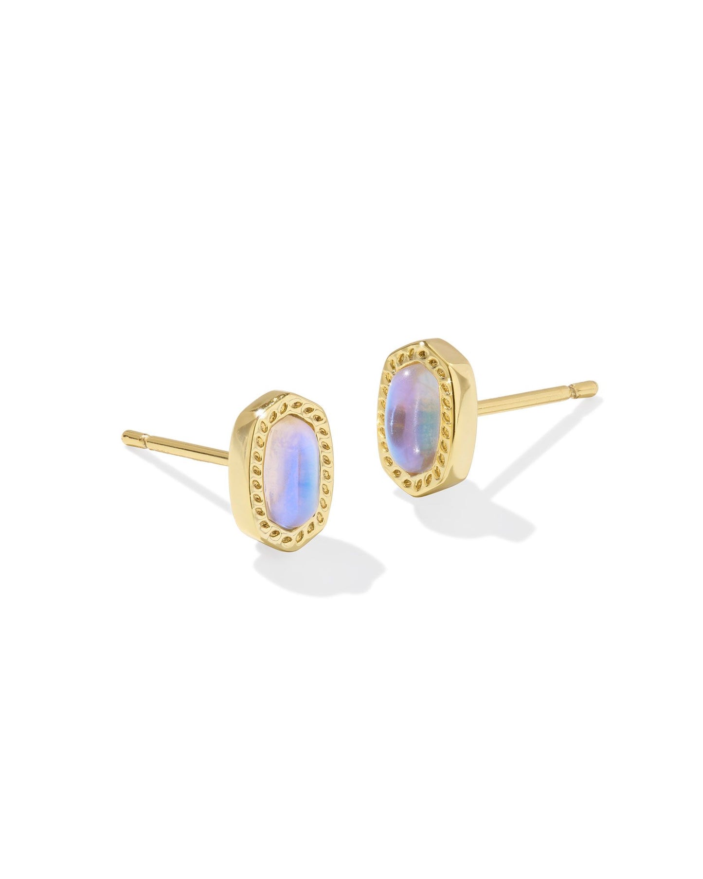 BOUTIQUE KENDRA SCOTT MINI ELLIE GOLD STUDS DICHROIC GLASS