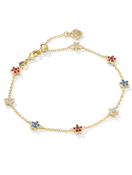 BOUTIQUE KENDRA SCOTT SIERRA STAR DELICATE CHAIN BRACELET GOLD