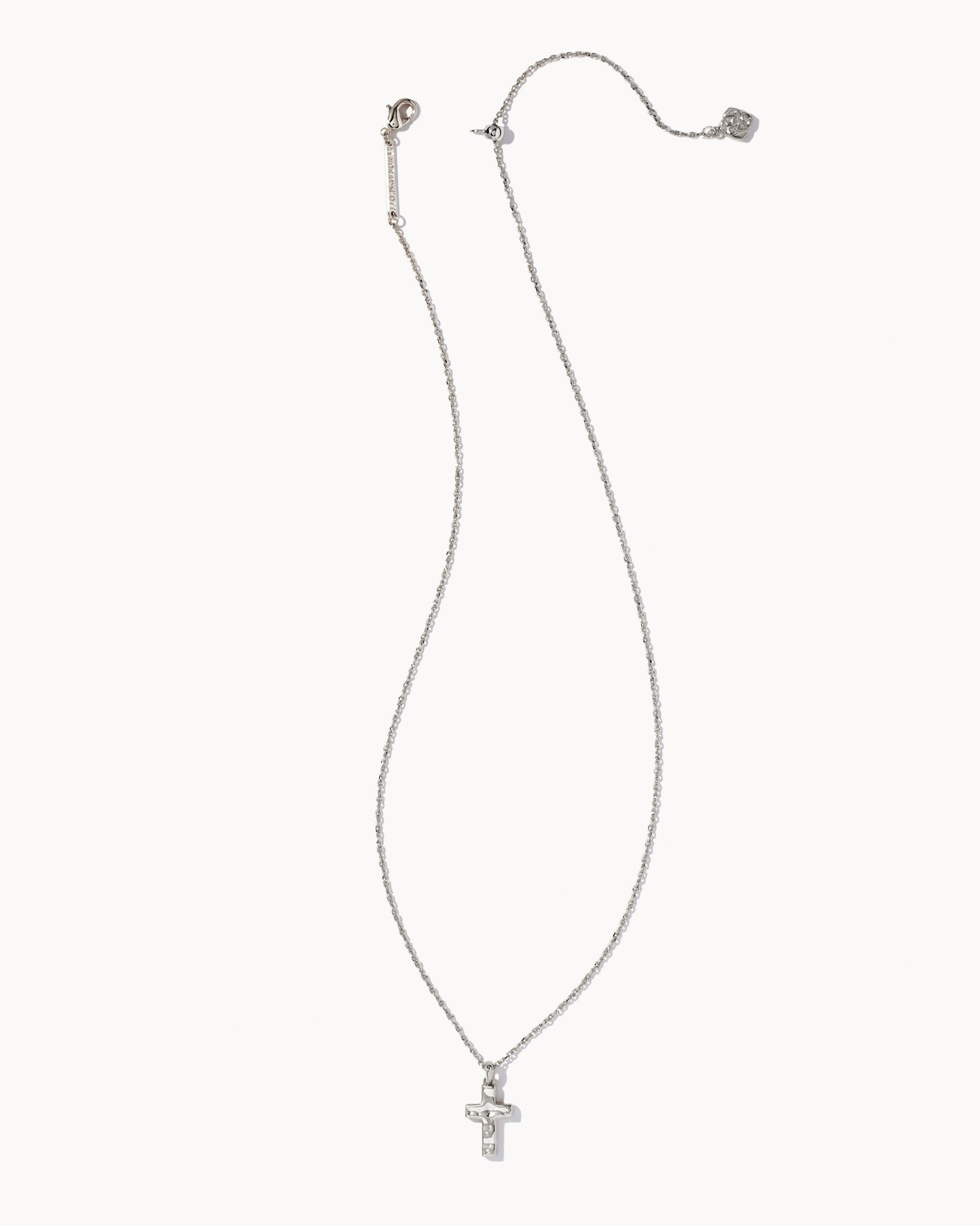 BOUTIQUE KENDRA SCOTT SILVER CROSS PENDANT NECKLACE