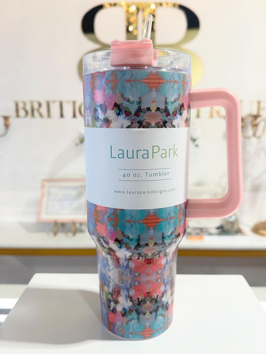 BOUTIQUE LAURA PARK BROOKS AVENUE 40 OZ TRAVEL TUMBLER BB