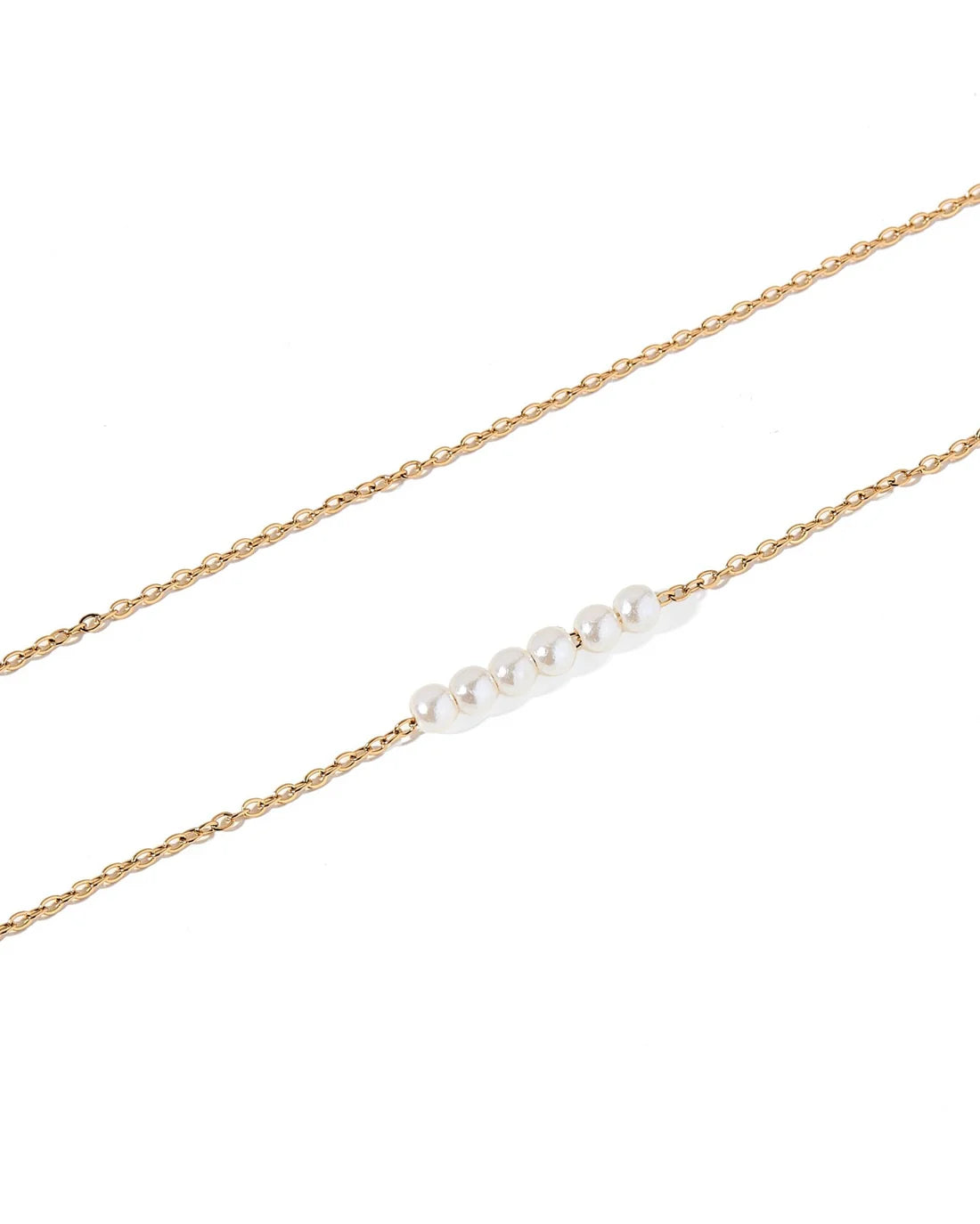 BOUTIQUE LINNY CO DELTA PEARL GOLD NECKLACE