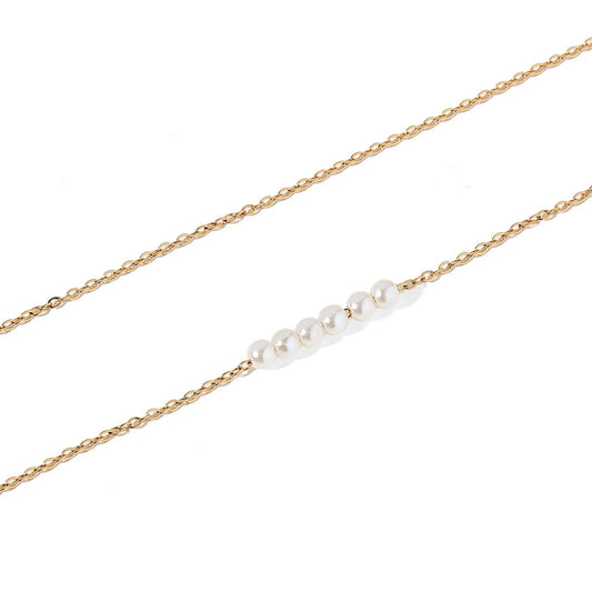 BOUTIQUE LINNY CO DELTA PEARL GOLD NECKLACE