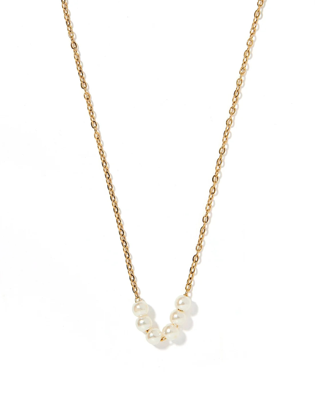 BOUTIQUE LINNY CO DELTA PEARL GOLD NECKLACE 2