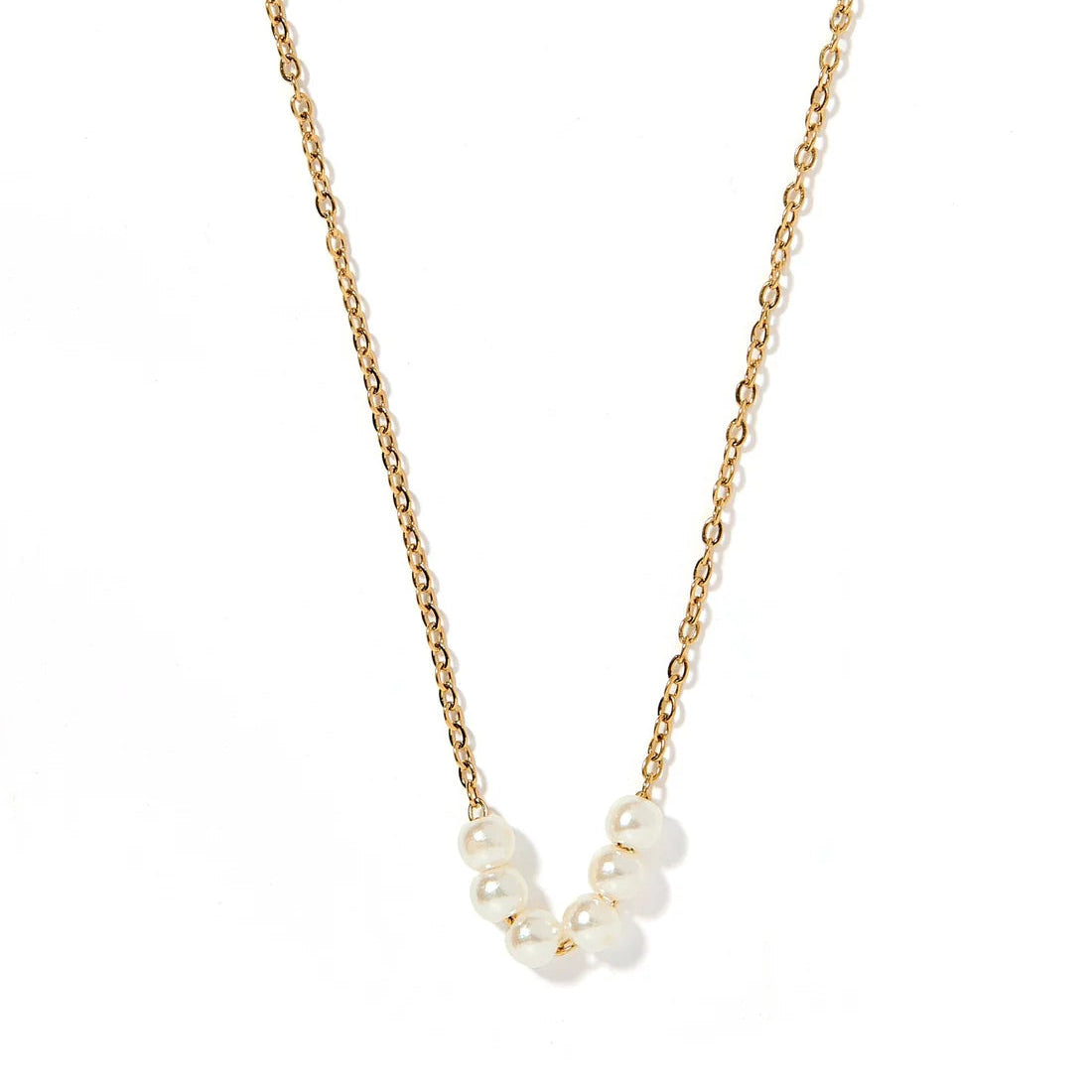 BOUTIQUE LINNY CO DELTA PEARL GOLD NECKLACE 2