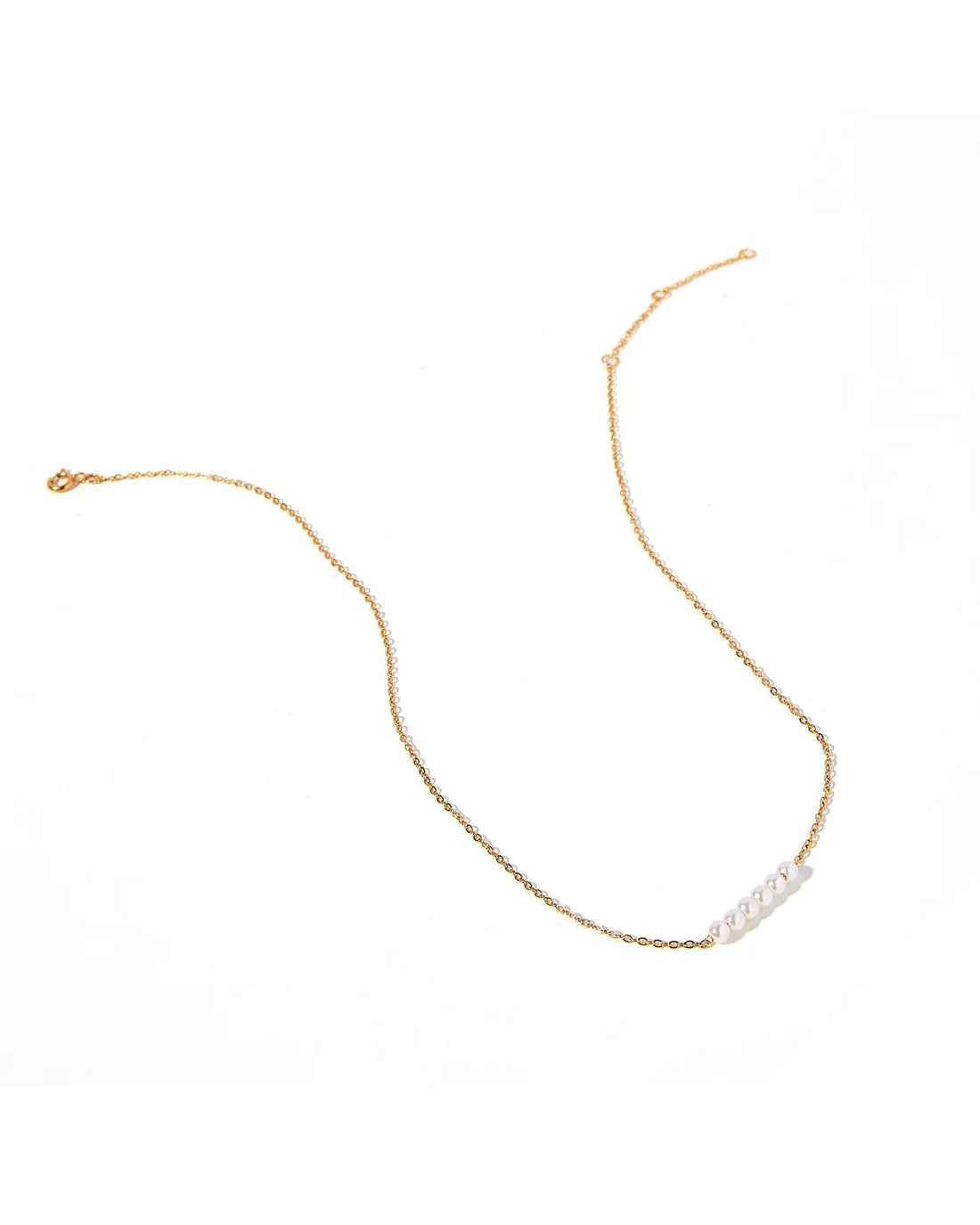 BOUTIQUE LINNY CO DELTA PEARL GOLD NECKLACE 3