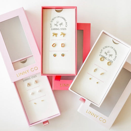 BOUTIQUE LINNY CO GOLD STUD GIFT SETS OPEN