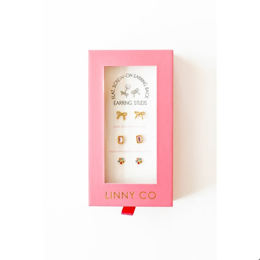BOUTIQUE LINNY CO GOLD STUD GIFT SET DARLING SET