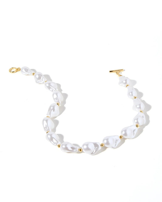 BOUTIQUE LINNY CO LANA GOLD PEARL NECKLACE 2