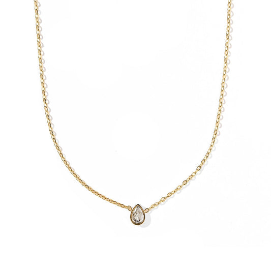 BOUTIQUE LINNY CO PALOMA PEAR DROP GOLD NECKLACE