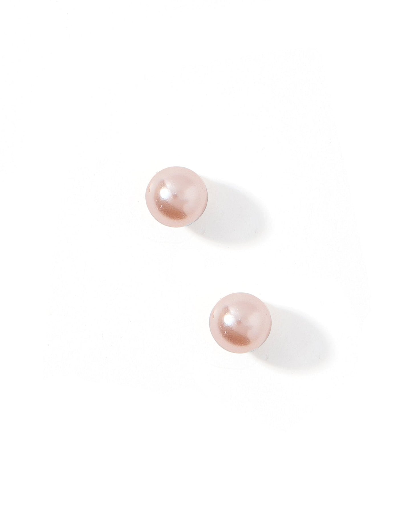 BOUTIQUE LINNY CO PAYTON PEARL PINK 5MM SCREWBACK STUD EARRINGS 2