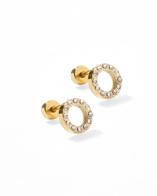 BOUTIQUE LINNY CO SCREWBACK STUD EARRINGS - LAINEY