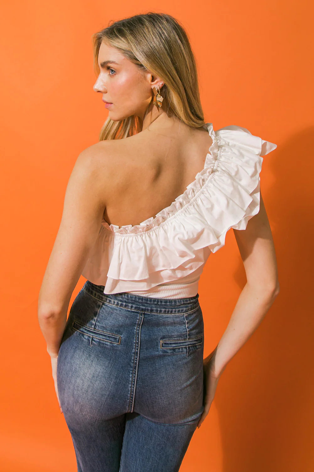 BOUTIQUE PERFECT VOYAGE BODYSUIT WHITE BACK