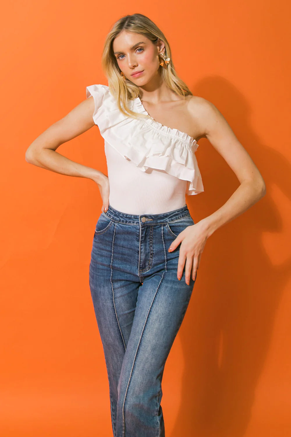 BOUTIQUE PERFECT VOYAGE BODYSUIT WHITE FRONT