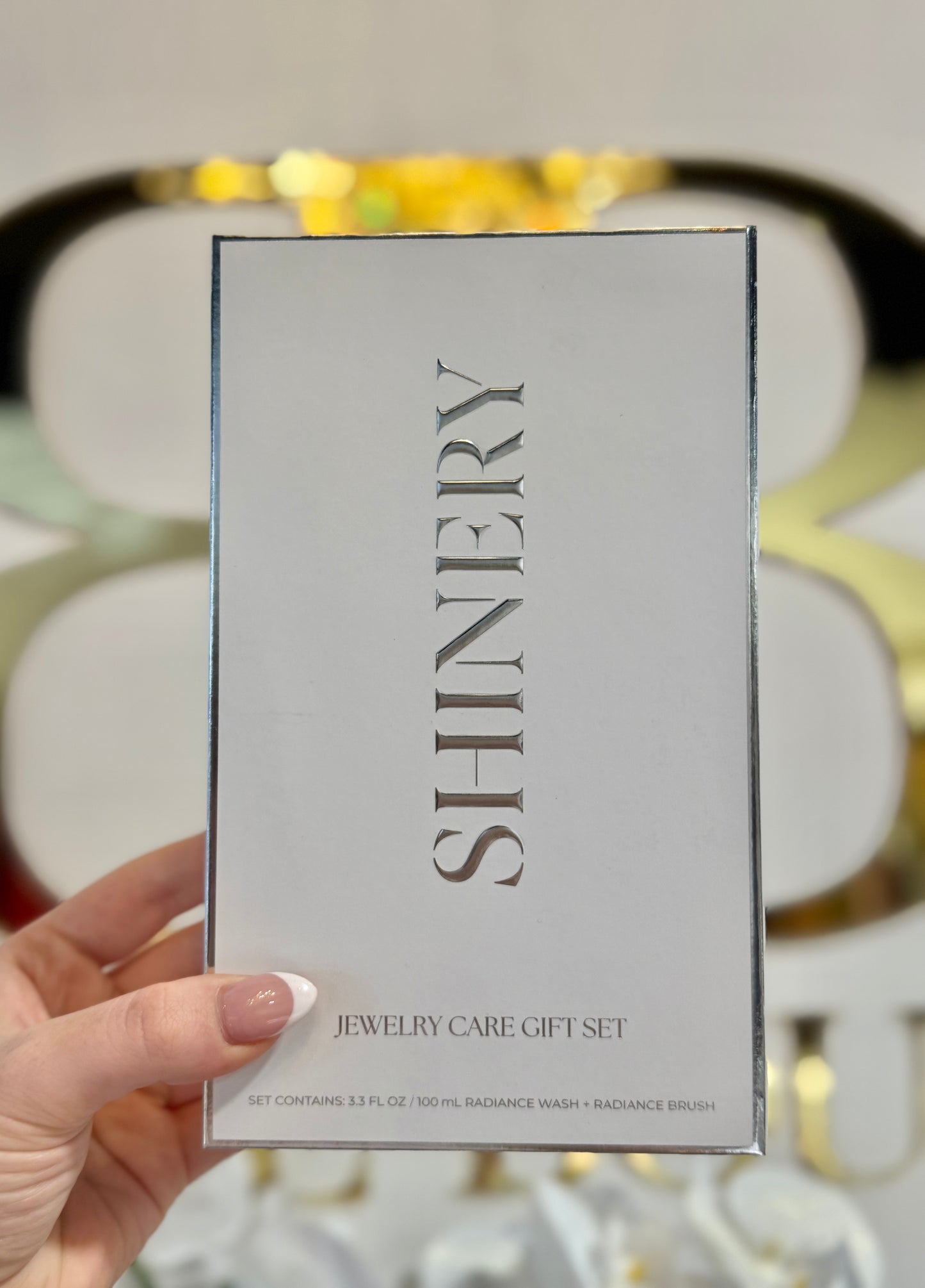 BOUTIQUE SHINERY RADIANCE DUO - LUXURY JEWELRY CLEANING GIFT SET IN HAND