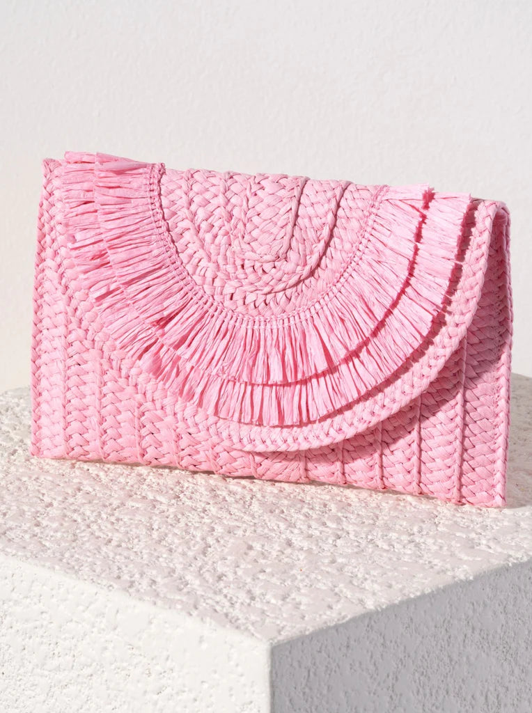 BOUTIQUE SHIRALEAH SARAH CLUTCH LIGHT PINK 4