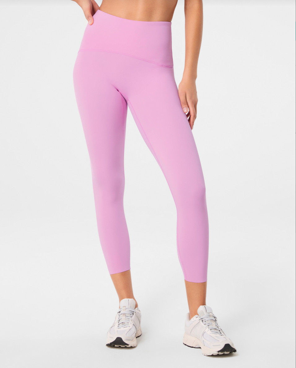 BOUTIQUE SPANXSHAPE BOOTY BOOST 7/8 LEGGINGS FRONT PETUNIA PINK