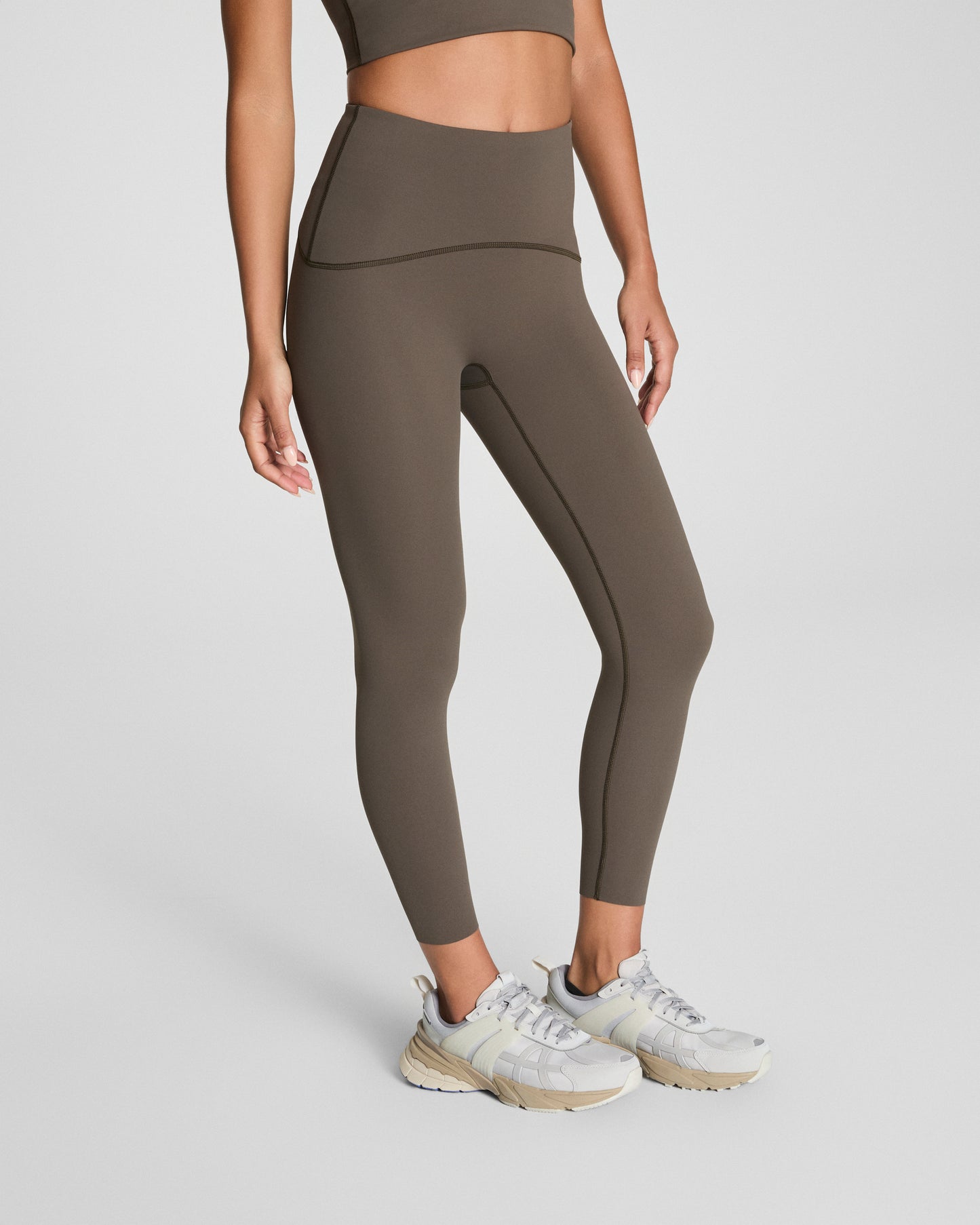 BOUTIQUE SPANXSHAPE BOOTY BOOST 7/8 LEGGINGS MINERAL FRONT