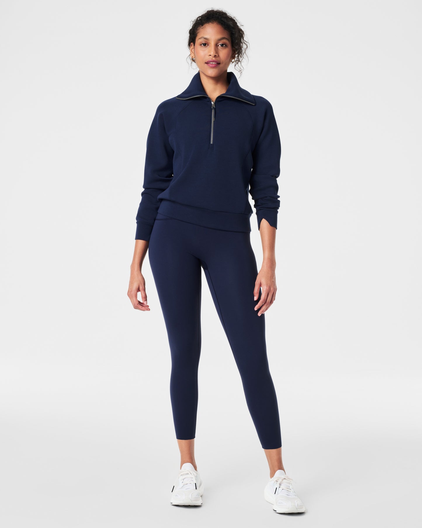 BOUTIQUE SPANXSHAPE BOOTY BOOST 7/8 LEGGINGS TIMELESS NAVY FRONT 3