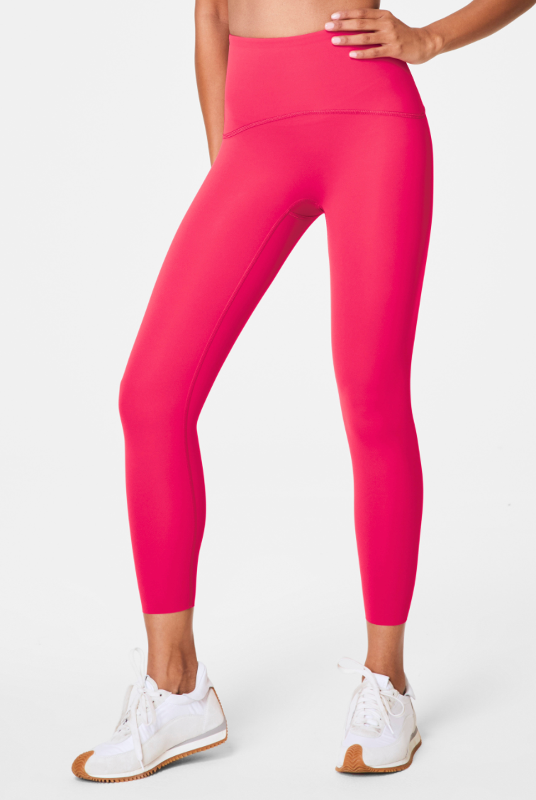BOUTIQUE SPANXSHAPE BOOTY BOOST 7/8 LEGGINGS TULIP PINK FRONT