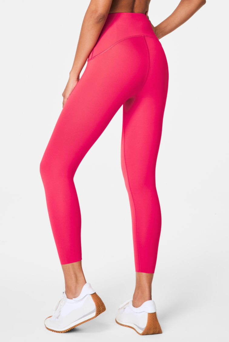 BOUTIQUE SPANXSHAPE BOOTY BOOST 7/8 LEGGINGS TULIP PINK SIDE