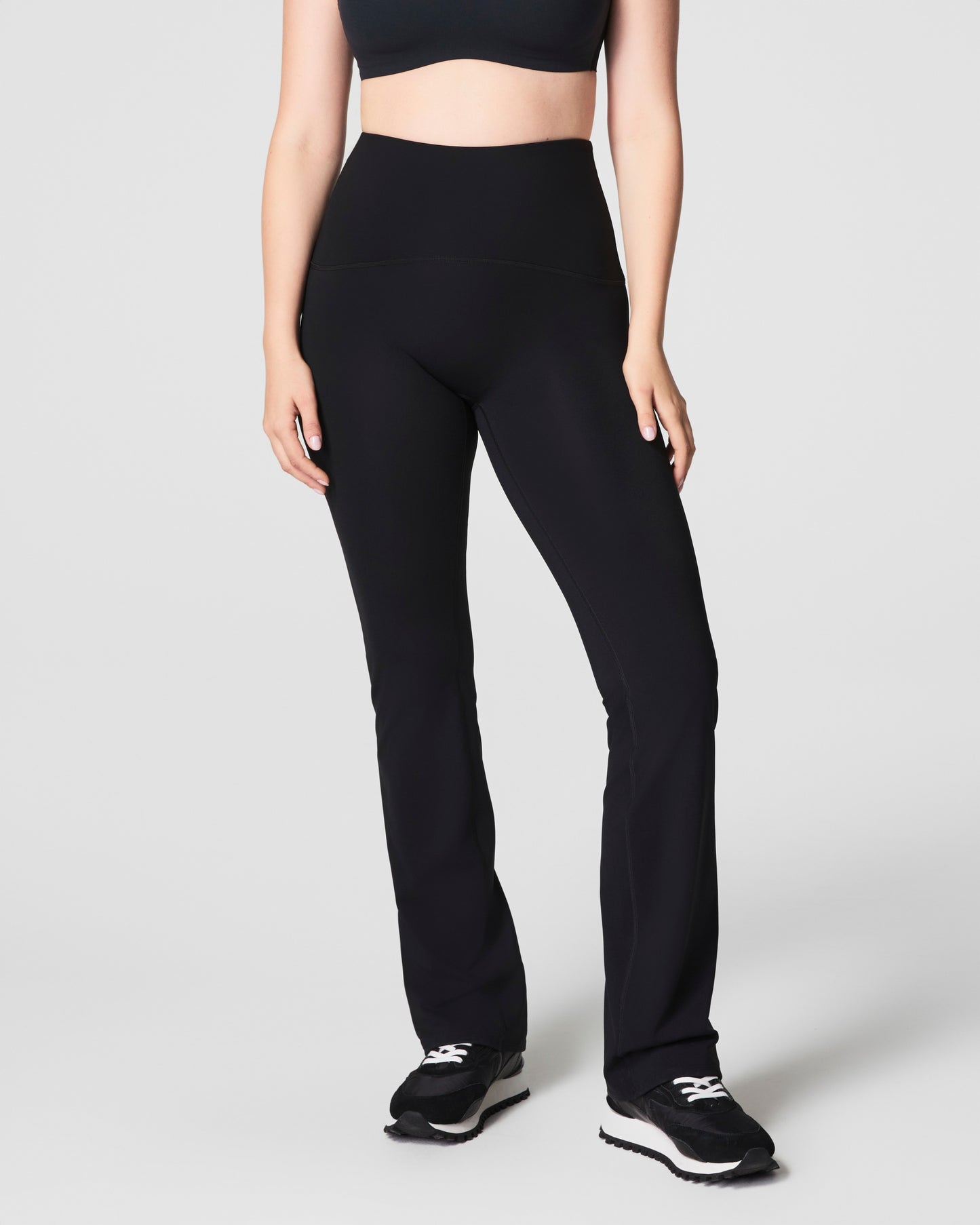 BOUTIQUE SPANXSHAPE™ BOOTY BOOST® FLARE PANTS VERY BLACK FRONT 2