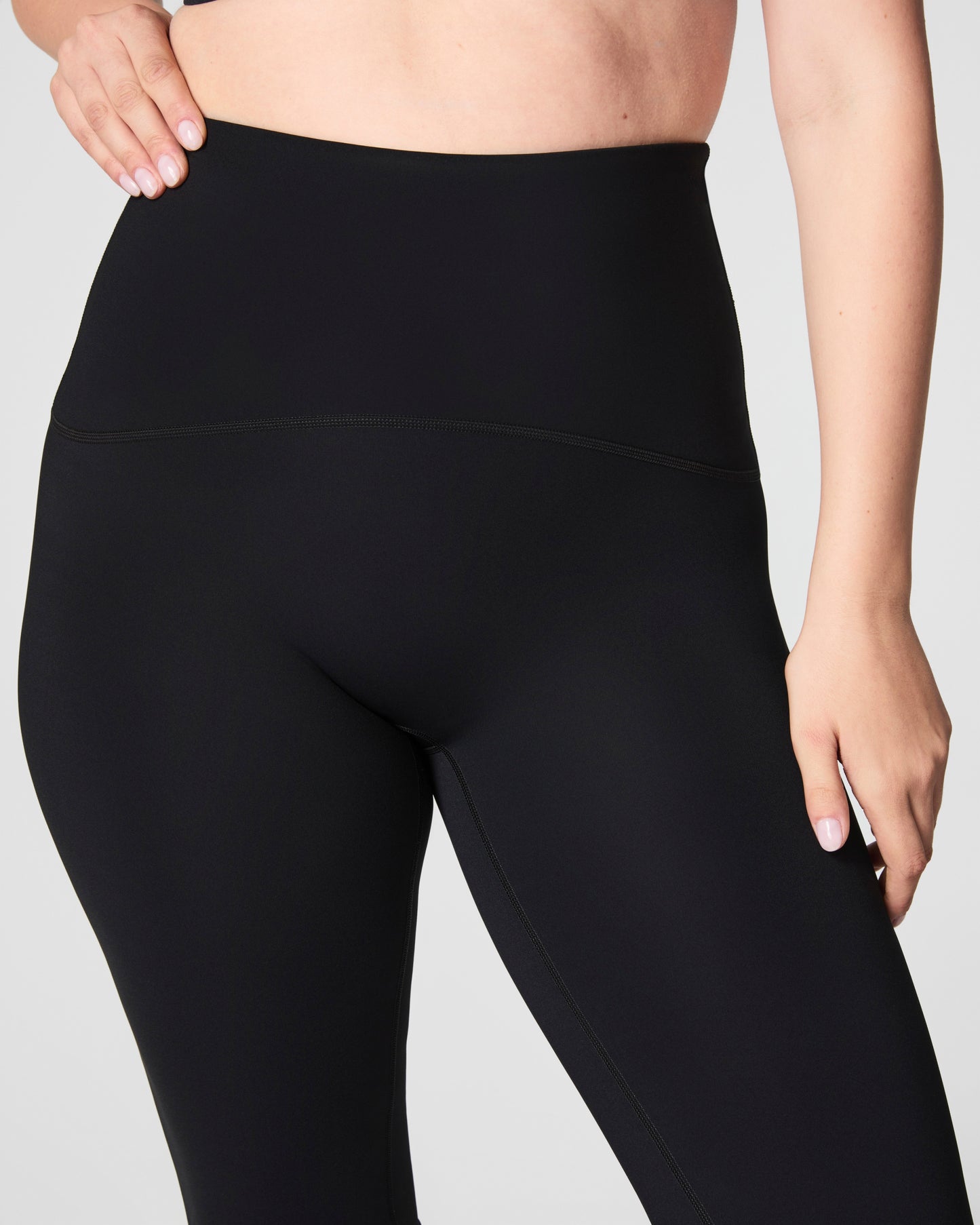BOUTIQUE SPANXSHAPE™ BOOTY BOOST® FLARE PANTS VERY BLACK FRONT 3
